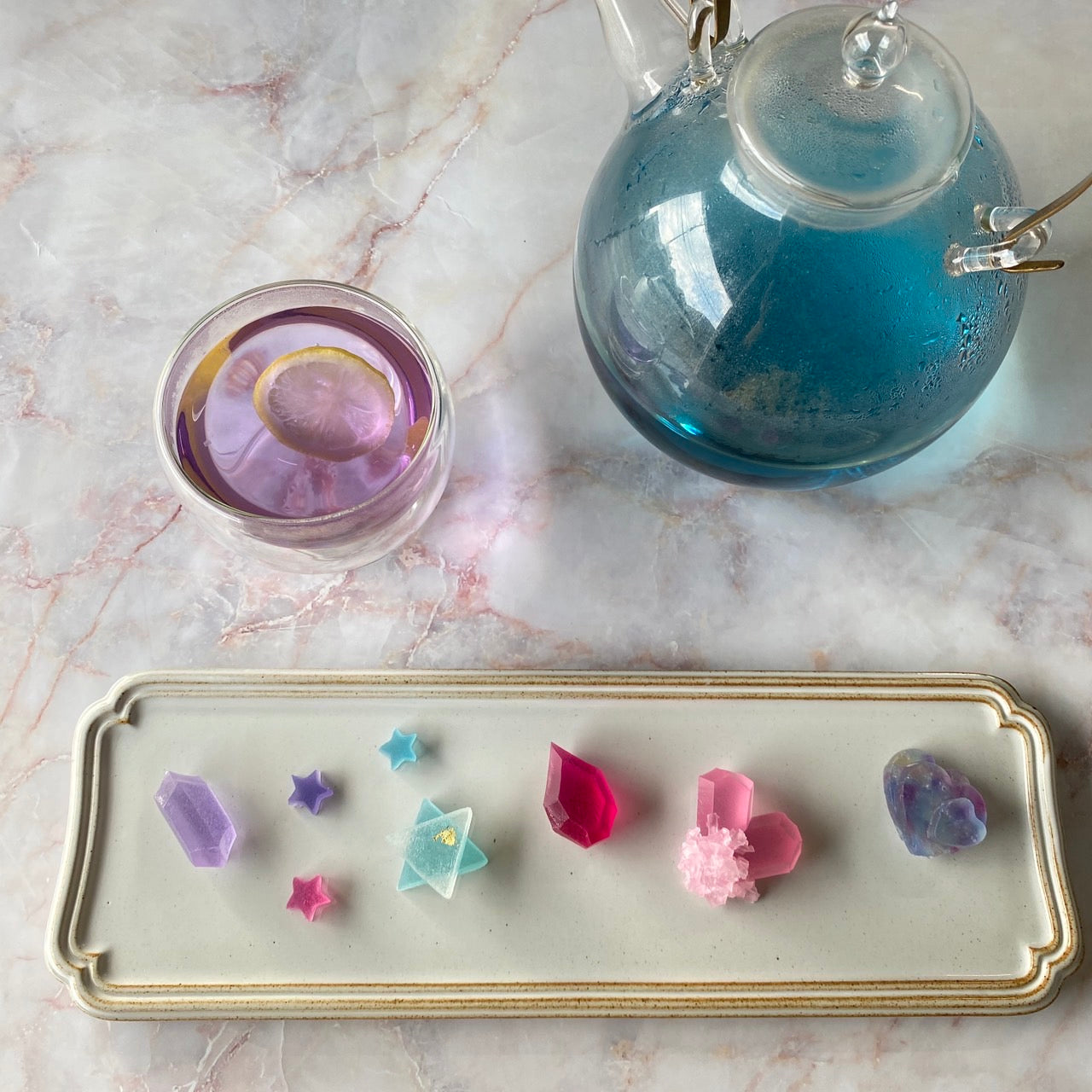 【受付終了】ぽぽてんスイーツ×ハラペコラボ ユニコーンのこうぶつヲカシとティーセット