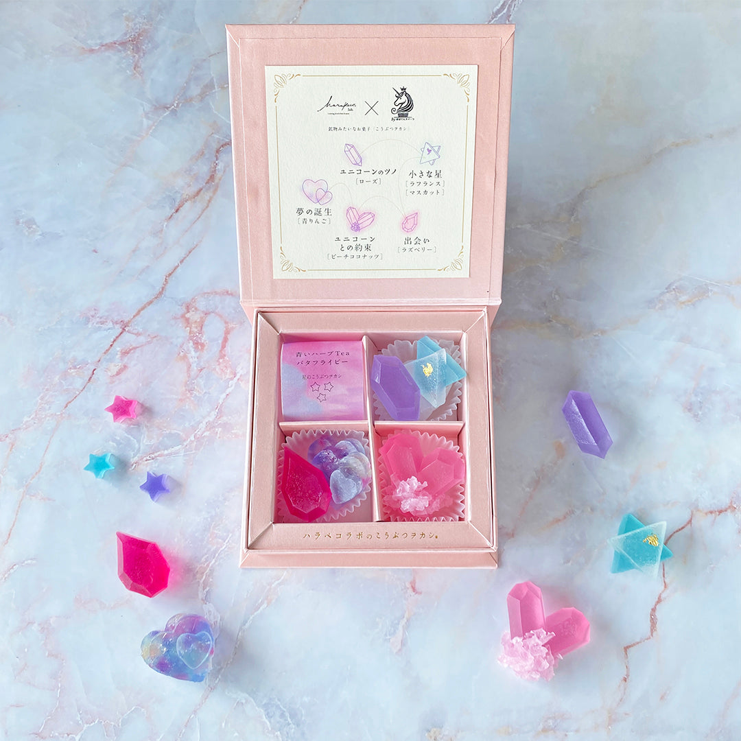 【受付終了】ぽぽてんスイーツ×ハラペコラボ ユニコーンのこうぶつヲカシとティーセット