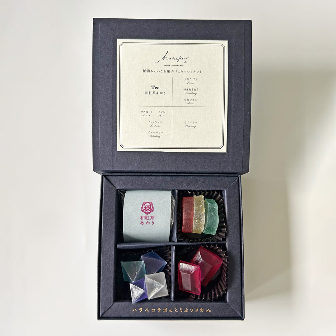 Specially selected vegetable and Japanese black tea set