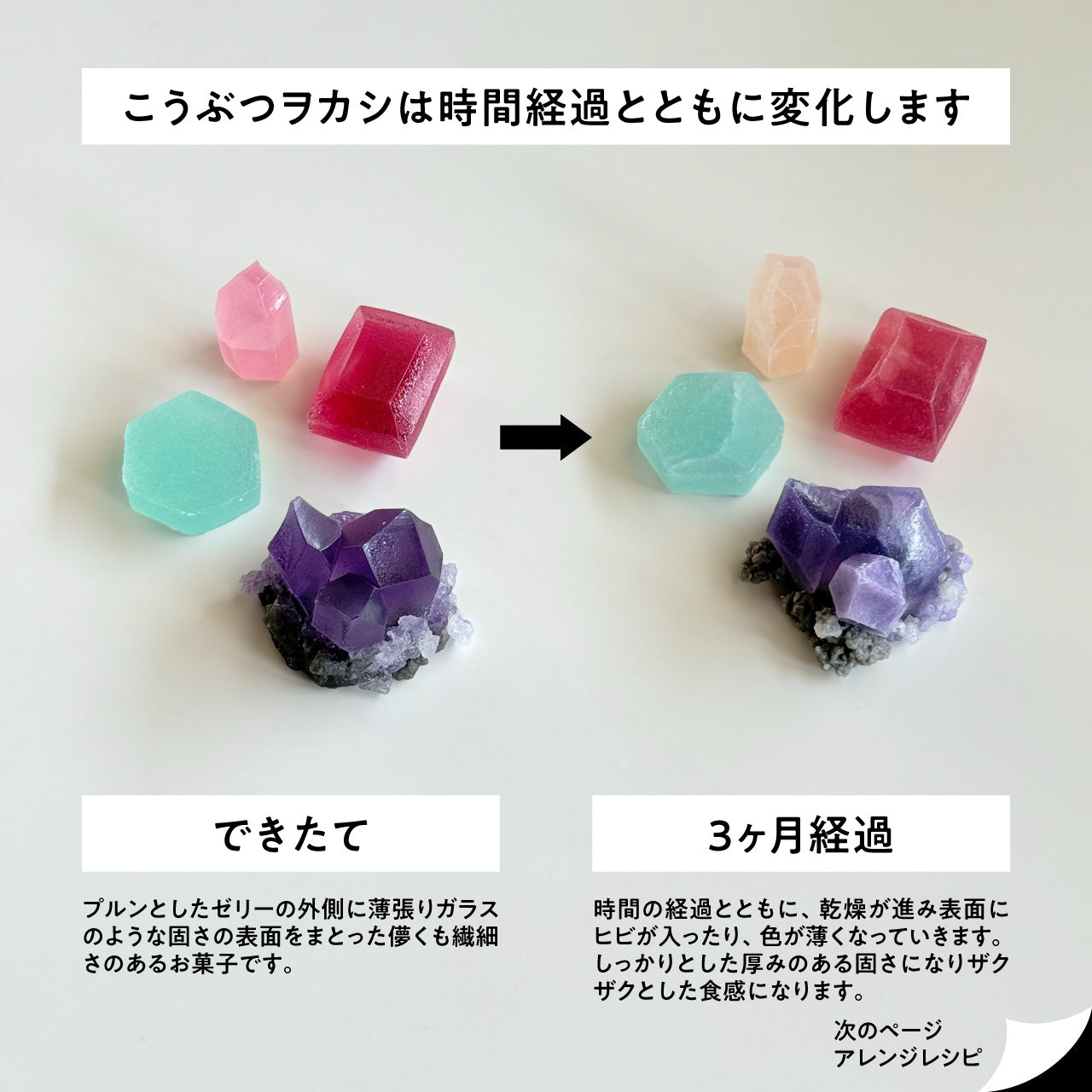ルビー&エメラルドのこうぶつヲカシ キャンドルセット9粒箱 [期間限定
