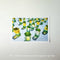 22. yellow and green hexagonal prism