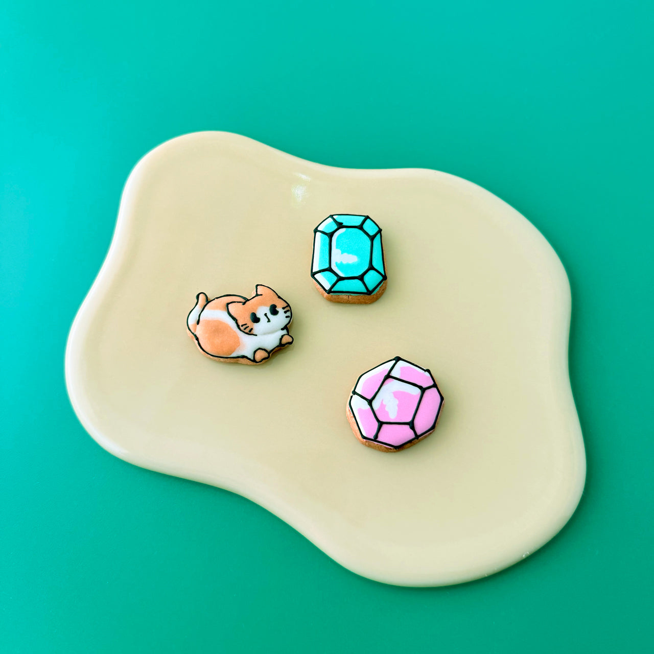 <予約> わさびの食べる音×ハラペコラボ×桜坂AZUL 宝石クッキー　[期間限定]